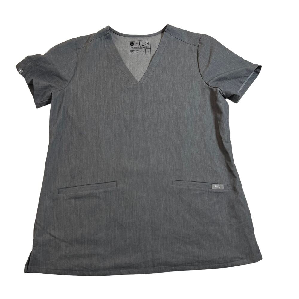 FIGS Technical Collection V-Neck Casma Three-Pocket Scrub Top Size Small